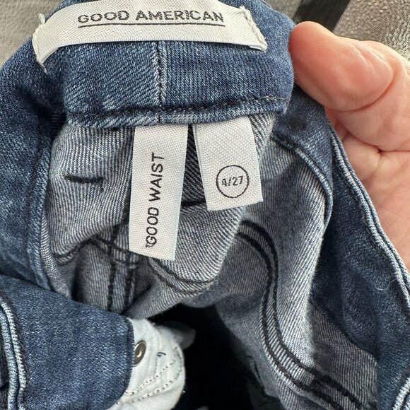 Good‎ American Women's Jeans Good Waist Size 4 / 27 Distressed - Picture 7 of 7